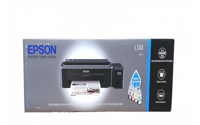 Epson 100% Genuine 4-Color PHOTO L130 Inktank Printer